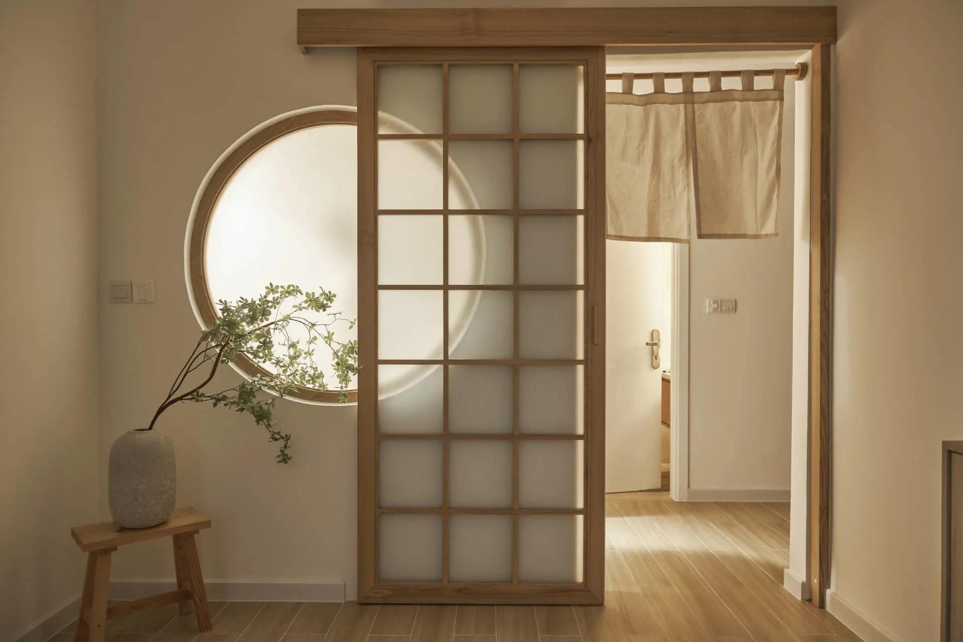 Sliding door in Japanese style