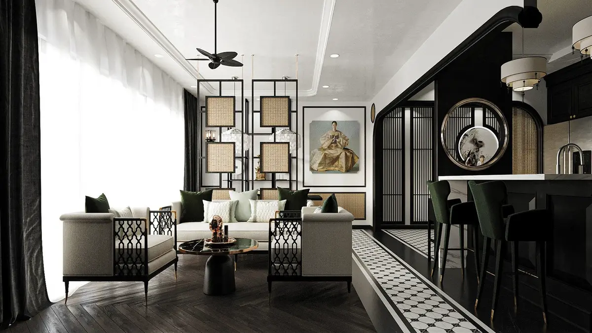 Indochine interior design sophistication in 2024